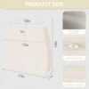 Top view of durable 250g/m² textured polyester fabric surface of waterproof dining chair cushions