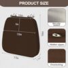 Top-down view showing the durable textured polyester fabric of these waterproof chair cushions.