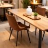 Water-Resistant PU Leather Dining Chairs Set of 4