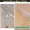 Crystal Clear Floor Mat 8×12ft, Upgraded Easy Flat Waterproof Vinyl Rug Cover, Large Stain-Resistant Plastic Area Rug Floor Protector for Kitchen, Dining Room, or High-Traffic Areas