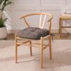 IASEAHK Memory Foam Dining Chair Cushions, Beige, 16.5"x16.5"x3.5"