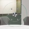 31" Large Lazy Susan for Dining Table Kitchen Glass Turntable with Aluminum Alloy Bearing, Smooth Swivel