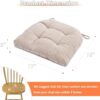 GYALAPERI Chair Cushions for Dining Chairs Set of 6, Tufted Chair Pads