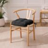 IASEAHK Memory Foam Dining Chair Cushions, Beige, 16.5"x16.5"x3.5"