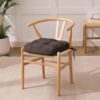 IASEAHK Memory Foam Dining Chair Cushions, Beige, 16.5"x16.5"x3.5"