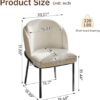 Elegant Upholstered Dining Chairs Set of 6: Ergonomic Comfort