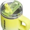 Side profile of the 20 oz Stanley flip straw tumbler showing the Atomic Gradient finish.