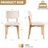 Mid Century Modern Wooden Dining Chairs (Set of 2) for Comfort & Style