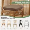 kingphenix Chair Cushions for Dining Chairs, Set of 6, 2.5 Inches Thick