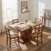 LITTLE TREE Rectangle Dining Table, 47" Kitchen Table for 4, Walnut Brown
