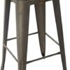 Klear Vu Non-Slip Gripper Tufted Square Stools Cushions with Tie Straps for Dining Rooms, Kitchen Bars, Cafes and Restaurants-Set of 4, 12”x12”, Chocolate 4 Count