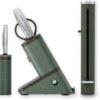 The 11-piece knife set with the modular storage block and removable self-sharpening components displayed.