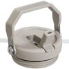 Stanley IceFlow tumbler with straw displayed on a gym machine, highlighting its durable 18/8 stainless steel build.