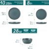 Elegant 28oz stoneware soup bowl from the ZERMATT collection filled with a hearty meal