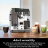 Top down view of the Ninja Luxe Cafe Pro built-in conical burr grinder with weight-based dosing scale.