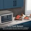 Side profile of the Ninja Prestige 10-in-1 countertop oven highlighting the sleek modern design.
