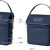 Side profile of the charcoal YETI Daytrip soft cooler showcasing its rugged, weather-resistant fabric.