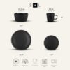 Ergonomic mug with comfortable handle from the Stone Lain Celina collection