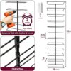 Space-saving wall mounted wine rack installed as stylish kitchen and dining decor