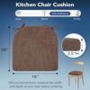 Detachable washable cover featuring a convenient zipper on the kitchen chair cushion