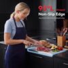 2026 NEW Titanium Cutting Boards for Kitchen, 100% Pure Titanium Kneading Cutting Board with Non Slip Pad, Large Cutting Board