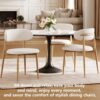 Dining Chairs Set of 2, Upholstered Kitchen Chair with Backrest