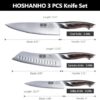 HOSHANHO 3 Pieces Knife Set, Professional Japanese Kitchen Knife Set