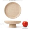 Natural Travertine Fruit Bowl for Kitchen Counter 10.2"