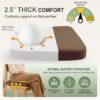 kingphenix Chair Cushions for Dining Chairs, Set of 6, 2.5 Inches Thick