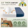 kingphenix Chair Cushions for Dining Chairs, Set of 6, 2.5 Inches Thick
