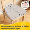 AAAAAcessories Chair Cushions for Dining Chairs, 17 x 16 x 2 in, Set of 6