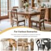 Anti Slip Kitchen Chair Cushions Set of 4 18"X16.5"X3" Beige