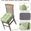 Codi Dining Chair Cushions 4 Pack, Thick Memory Foam Kitchen Seat Pads
