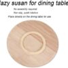Large Lazy Susan Turntable Wooden Round Tray for Dining Table