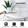 Clear Table Protector 36 x 60 Inch, 2mm Plastic Table Cover