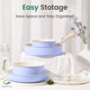 Chef Power cookware set featuring a grill pan and various pots suitable for induction and gas stoves.