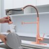 Red Copper Kitchen Faucet