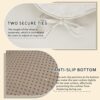 ELFJOY Chair Cushions for Dining Chairs 18" x 18" x 3" Set of 4 Beige