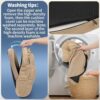 BUYUE 2-in-1 Chair Cushion for Dining Chair – Detachable Double-Layer, Use as 2 Seat Pads or 1 Extra-Thick Pad, Latex Foam, Non-Slip, Light Brown