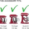 Side view of the KitchenAid shave ice attachment showing its compact design for stand mixer hubs.
