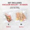 Detail shot of the Chef Preserve vacuum sealer bag zipper and nozzle showing the airtight leak-proof construction.
