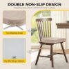 downluxe chair cushions styled on wooden dining room chairs