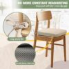 Removable zippered cover of kingphenix chair cushion for easy machine washing