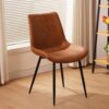 Water-Resistant PU Leather Dining Chairs Set of 4