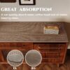 Sideboard Buffet Cabinet Cover, Super Absorbent Mat for Wood Buffet Table, Anti-slip Top Protector for Coffee Bar Cabinet, Table Pad for Kitchen,Dining Room (Coffee, 15.7''X66'')