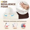 downluxe Waterproof Non-Slip Dining Chair Cushions for Comfort (6-P…