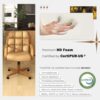 Douglas 4pc Swivel Tilt Kitchen Dining Chair - Taupe-Chestnut