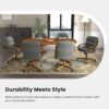 D9550 1pc Swivel Tilt Kitchen Dining Chair - 2-Ash-Chestnut