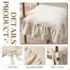 4 Pcs Ruffle Chair Cushions Cover 17.5''x17.5''