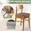 kingphenix Chair Cushions for Dining Chairs, Set of 6, 2.5 Inches Thick